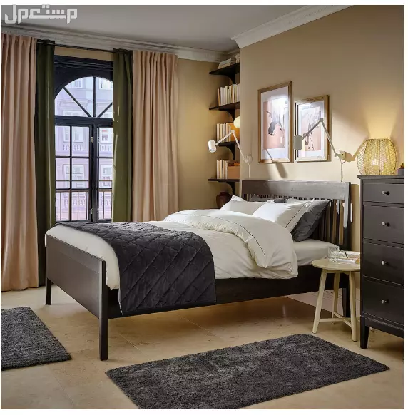 إطار سرير بني غامق + مرتبة 120 × 200 (مستخدم لمدة 6 أشهر) in Riyadh at a price of 2210 SAR