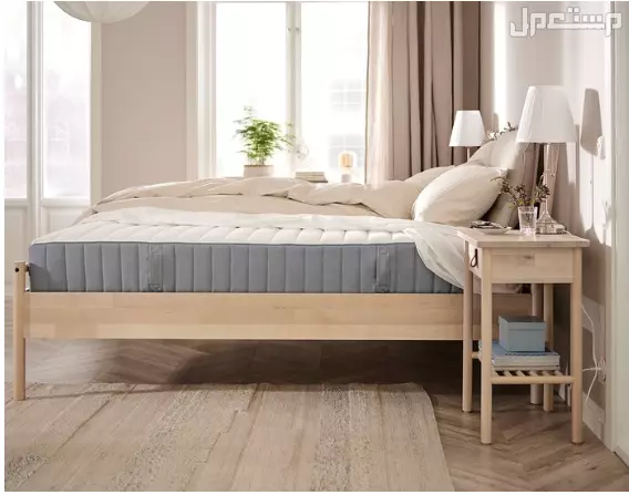 إطار سرير بني غامق + مرتبة 120 × 200 (مستخدم لمدة 6 أشهر) in Riyadh at a price of 2210 SAR