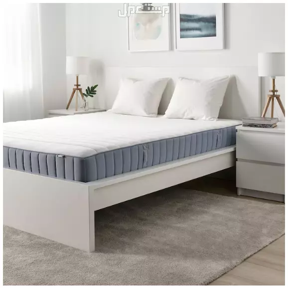 إطار سرير بني غامق + مرتبة 120 × 200 (مستخدم لمدة 6 أشهر) in Riyadh at a price of 2210 SAR