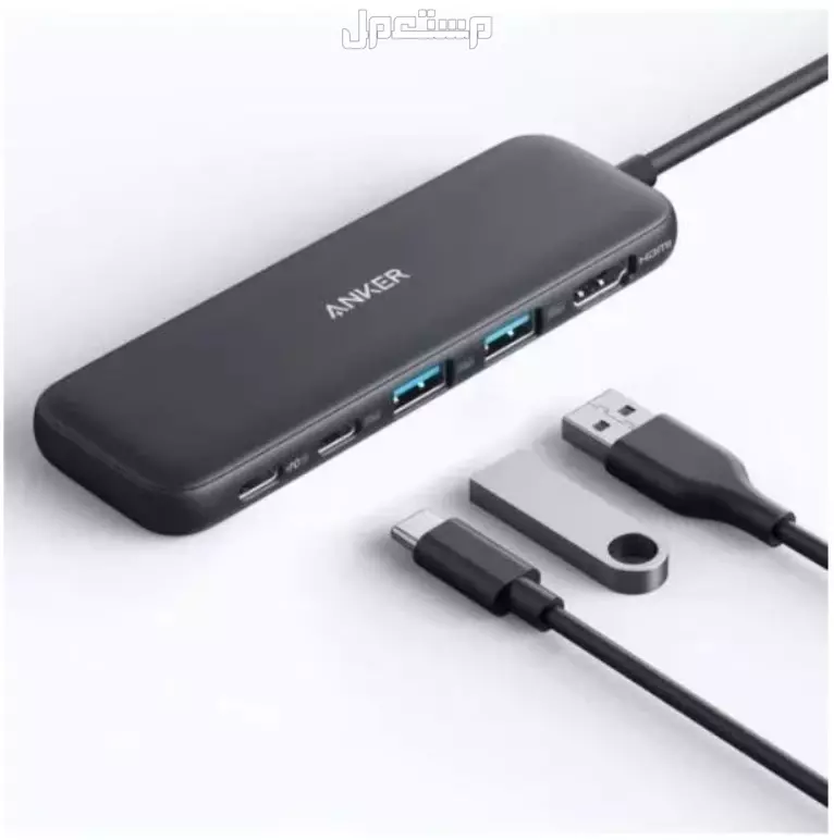 G27i مقاس 27 بوصة، فل إتش دي 1920×1080، 165 هرتز، لون أسود  كابل HDMI يوغرين 2.0، بطول 1.5 متر، يدعم 4K@60Hz، مضفر من النايلون، أسود  موزع أنكر USB-C 5 في 1، يحتوي على 2xUSB-A، و2xUSB-C، وم
