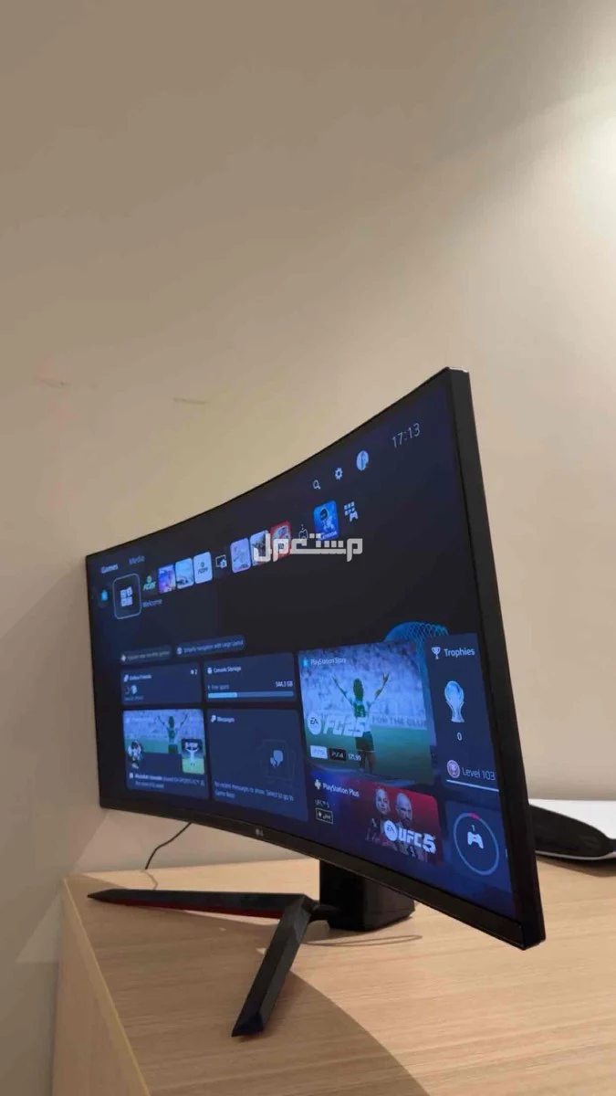 شاشة ألعاب LG UltraGear منحنية 34 إنش - نظيفة جدا في الرياض