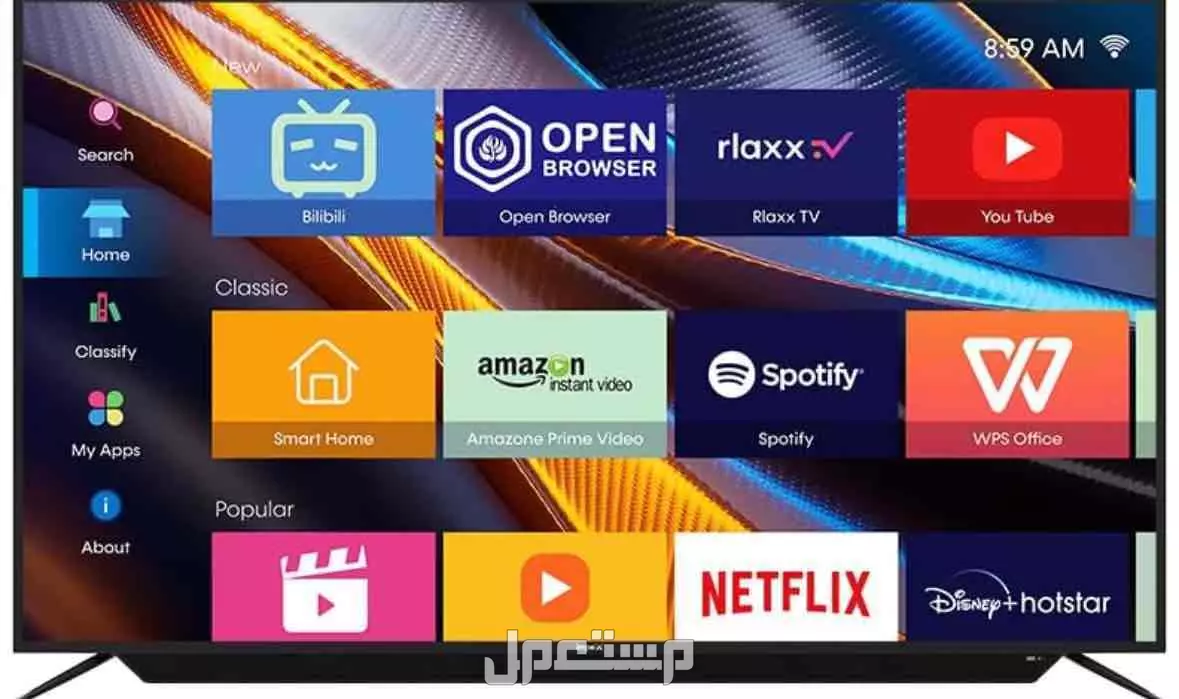 تلفزيون سمارت 65 بوصة في الخبر بسعر 2200 ريال وقابل للتفاوض