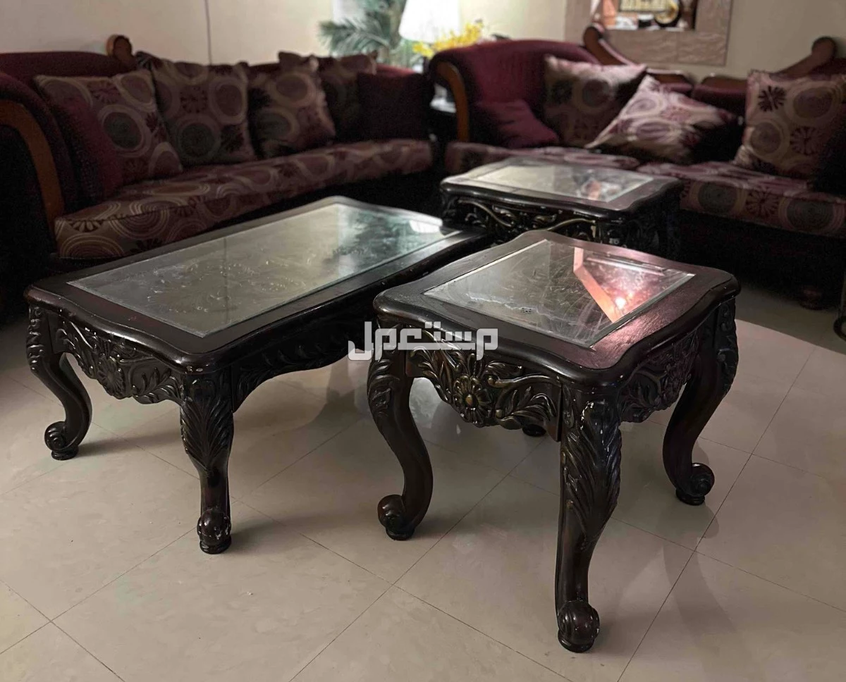 طقم 3 طاولات مجلس فاخره للضيافه