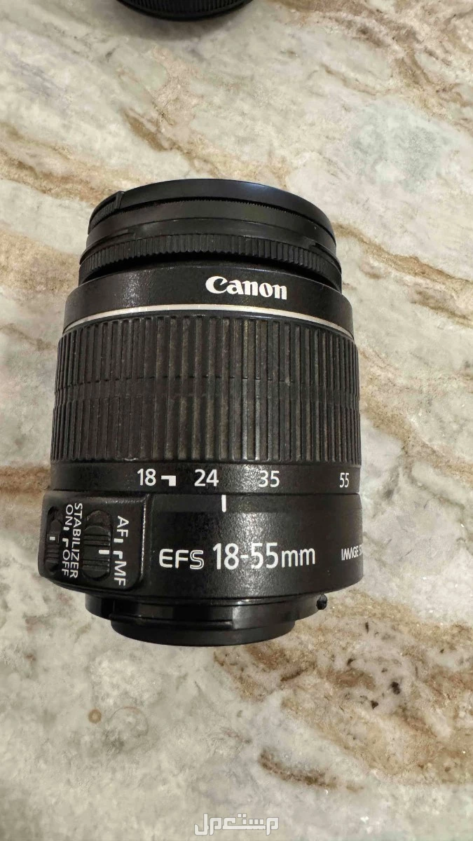 للبيع كاميرا كانون وعدسات ب 1750 ريال بالرياض 18-55mm