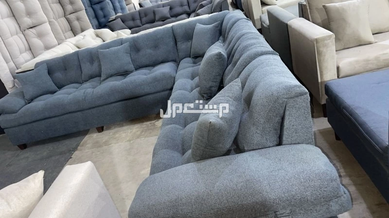 كنب جديد جاهز جميع الالوان بالرياض اطقم حرف ال و7اشخاص مع التوصيل بالرياض 0503414722