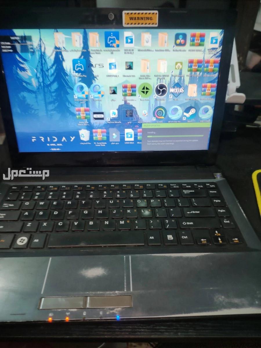 لابتوب hp مستعمل حاله جيده البيع مستعجل