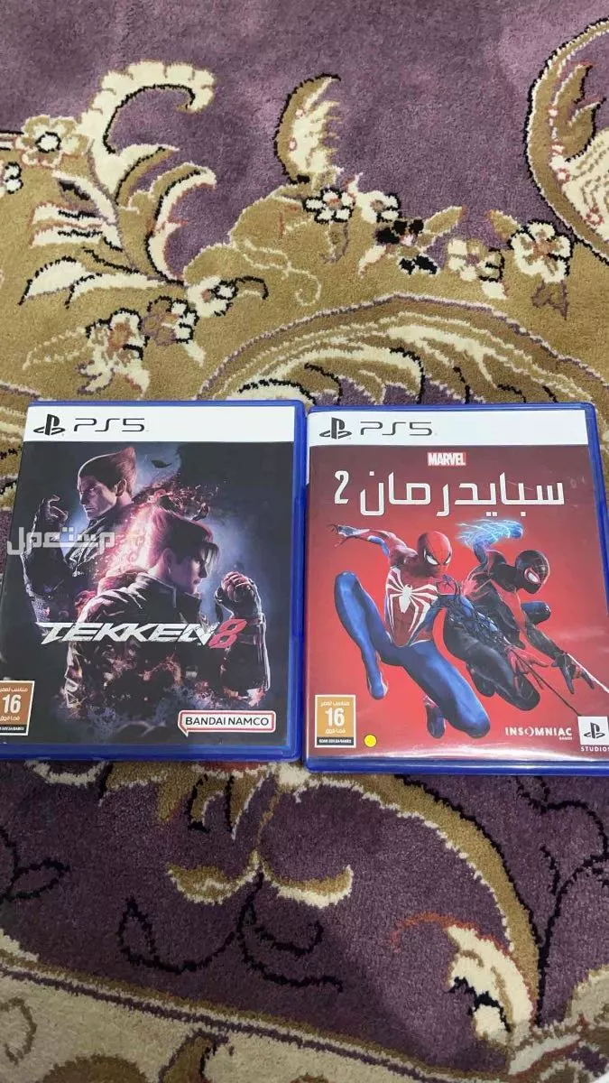 للبيع اشرطه سوني 5 سبيدرمان او تكن8