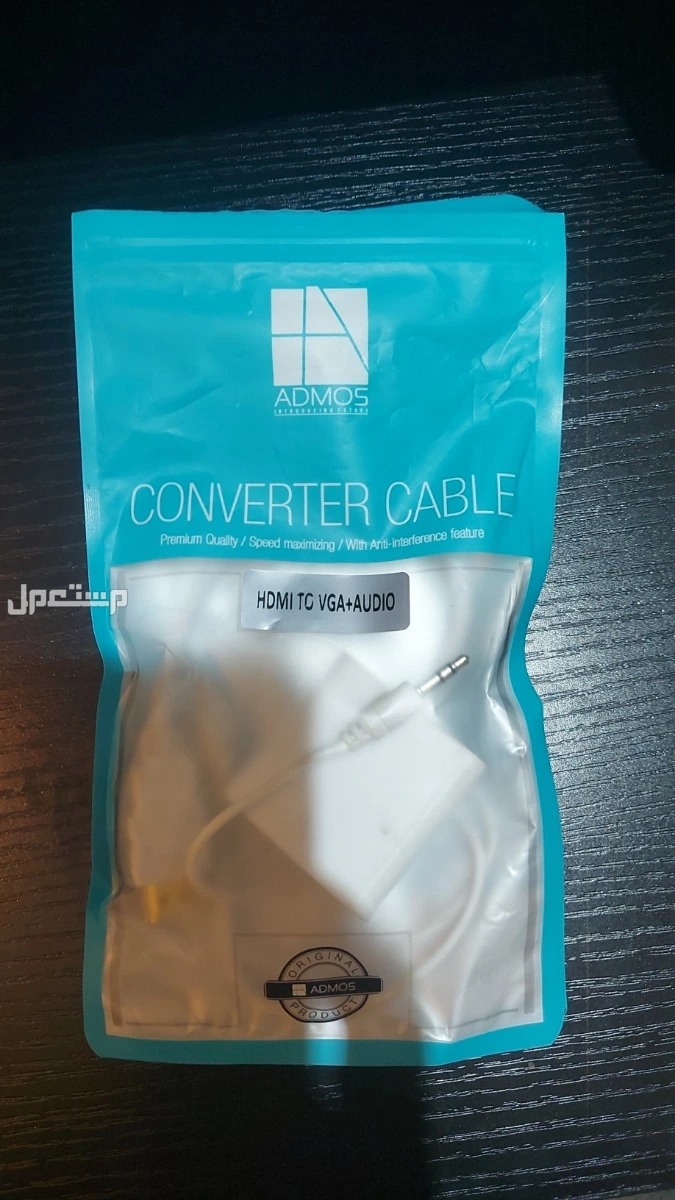 محول كابل HDTV عالي الوضوح إلى VGA‏  مع دعم الصوت مناسب للحواسيب المحمولة، وحدات التلفزيون، وحدات Xiaomi إلى أجهزة العرض الشاشات أجهزة التلفزيون ومحور توسيع الشاشة  ‏HDTV عالي الوضوح 1080P