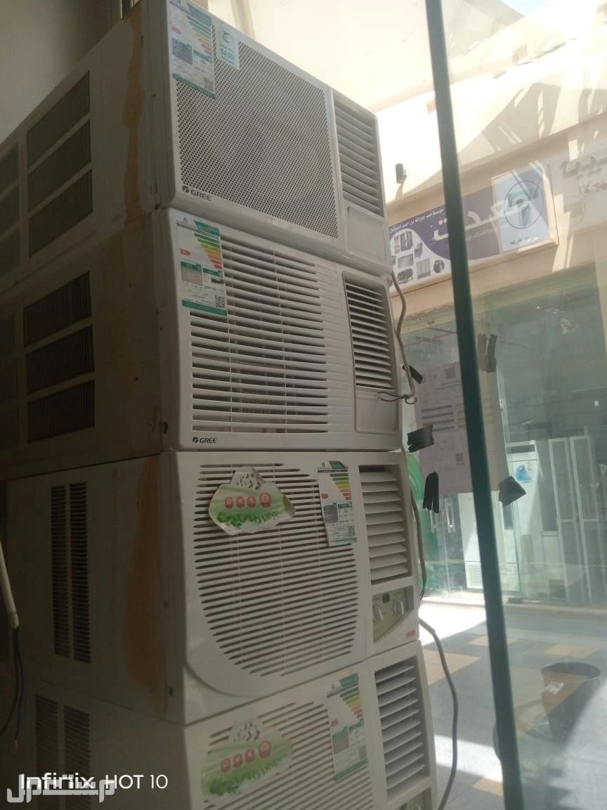 للبيع جميع انواع مكيفات اسبلت وشباك مستعمله شبه جديده مع ضمان تركيب وتوصيل