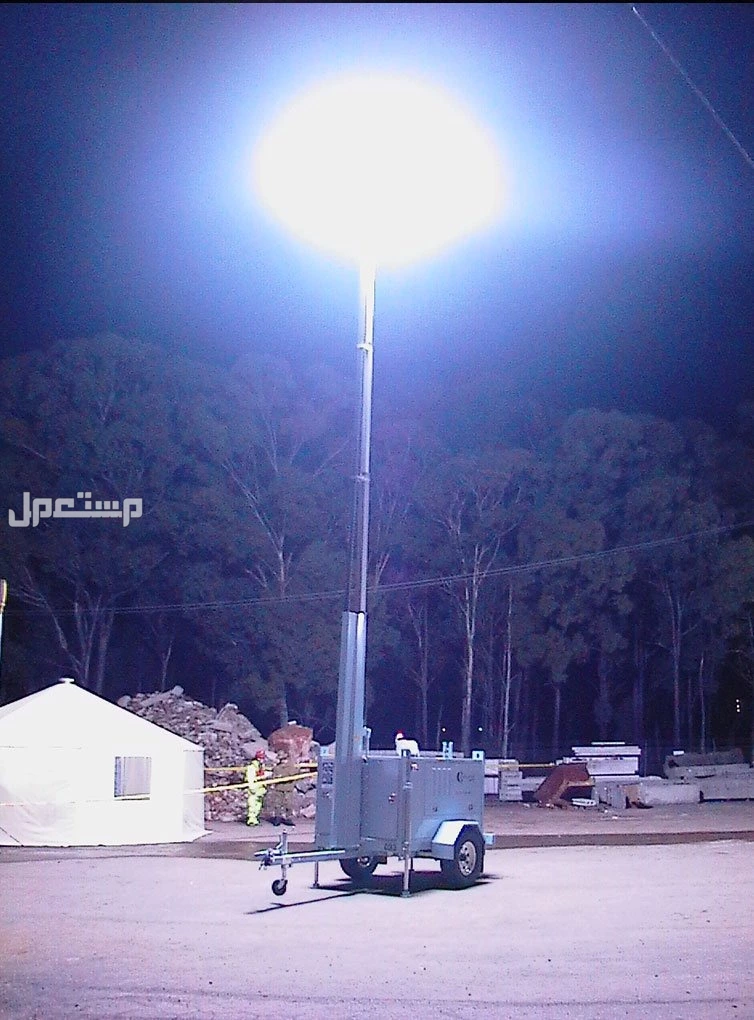 تاور لايت إيجار ابراج انارة أعمال المشاريع الكبيره للمواقع كشفات مولد كهرباء متنقل  Tower Light Rental Lighting Towers Site Lighting Mobile Generator Inspections Project Works الخرج القصيم