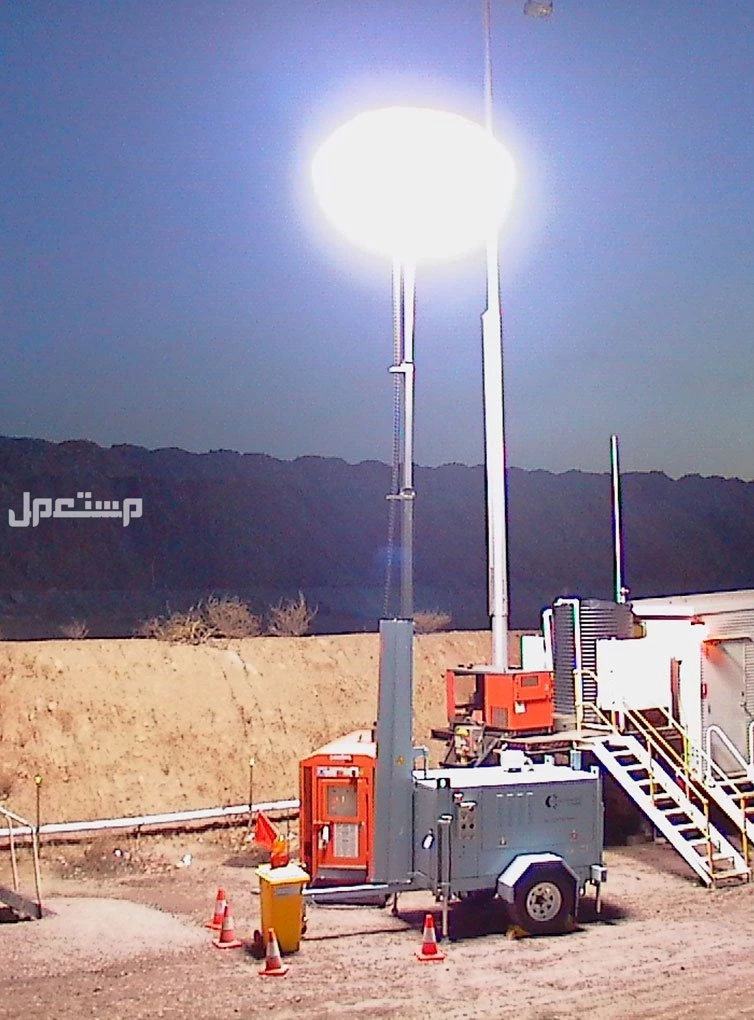 تاور لايت إيجار ابراج انارة أعمال المشاريع الكبيره للمواقع كشفات مولد كهرباء متنقل  Tower Light Rental Lighting Towers Site Lighting Mobile Generator Inspections Project Works الخرج القصيم