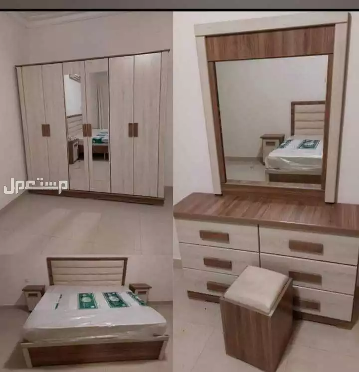 غرف نوم جديده جاهزة باسعار شاملة التوصيل والتركيب مع المرتبة داخل الرياض بسعر 1550 ريال سعودي