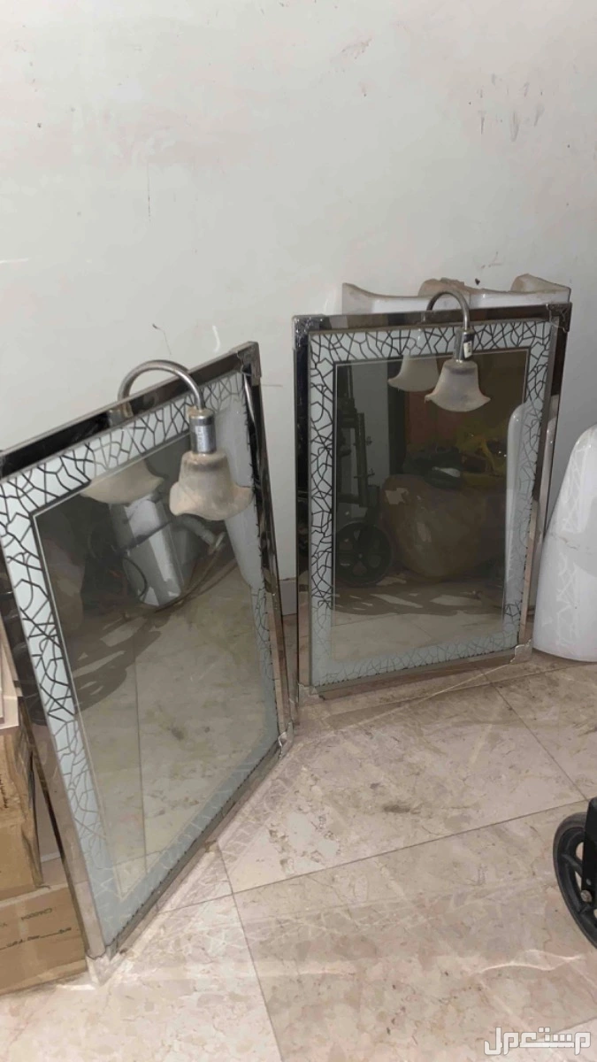 للبيع طقم مغسلتين مع مراياتها في جدة بسعر 399 ريال سعودي
