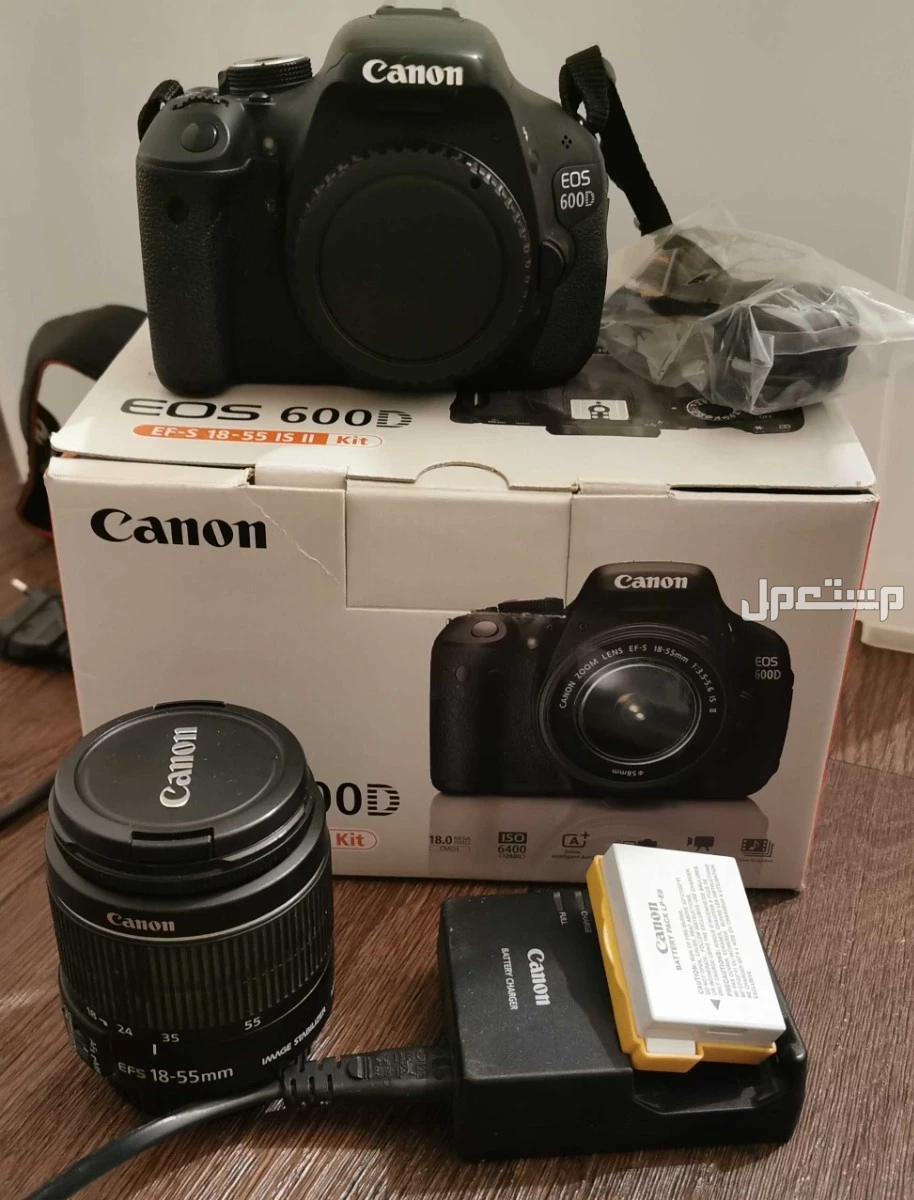 كاميرا كانون 600D بسعر 1,350 ريال سعودي
