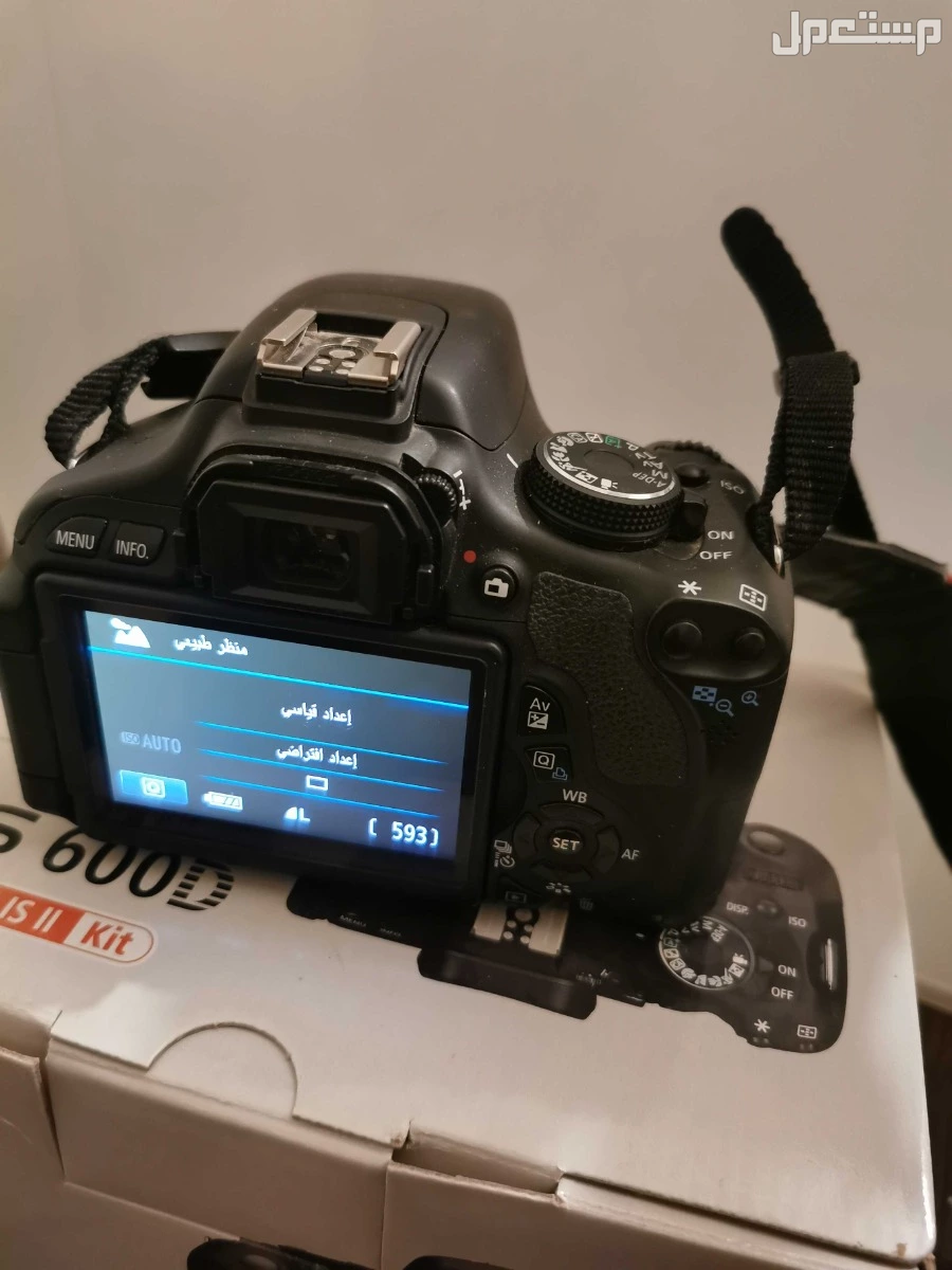 كاميرا كانون 600D بسعر 1,350 ريال سعودي