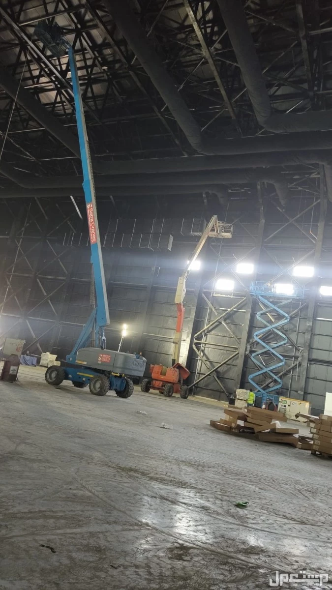 manlift and Caesarlift for rent in Tabuk 2024