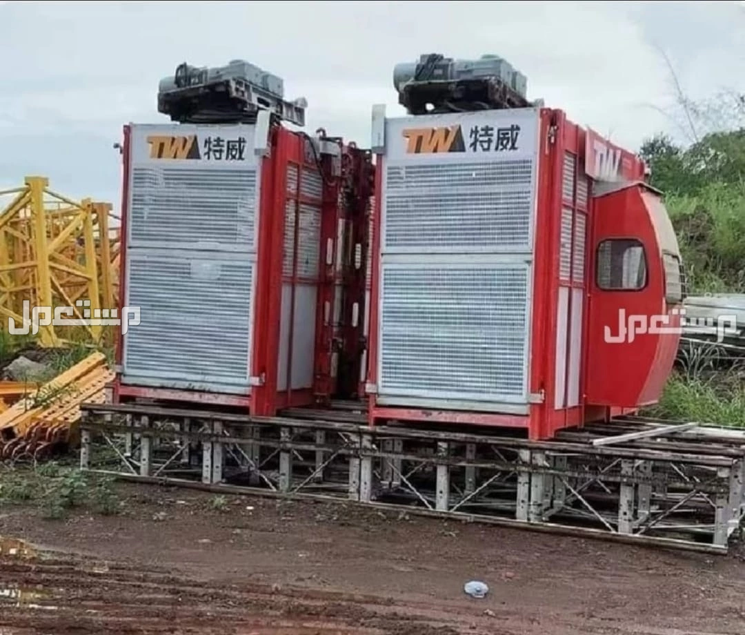 ونش برجى ومصعد إنشاءات للبيع فقط