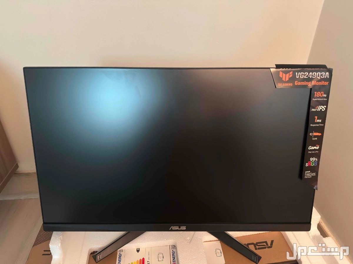 شاشة asus 180hz في جدة بسعر 550 ريال سعودي