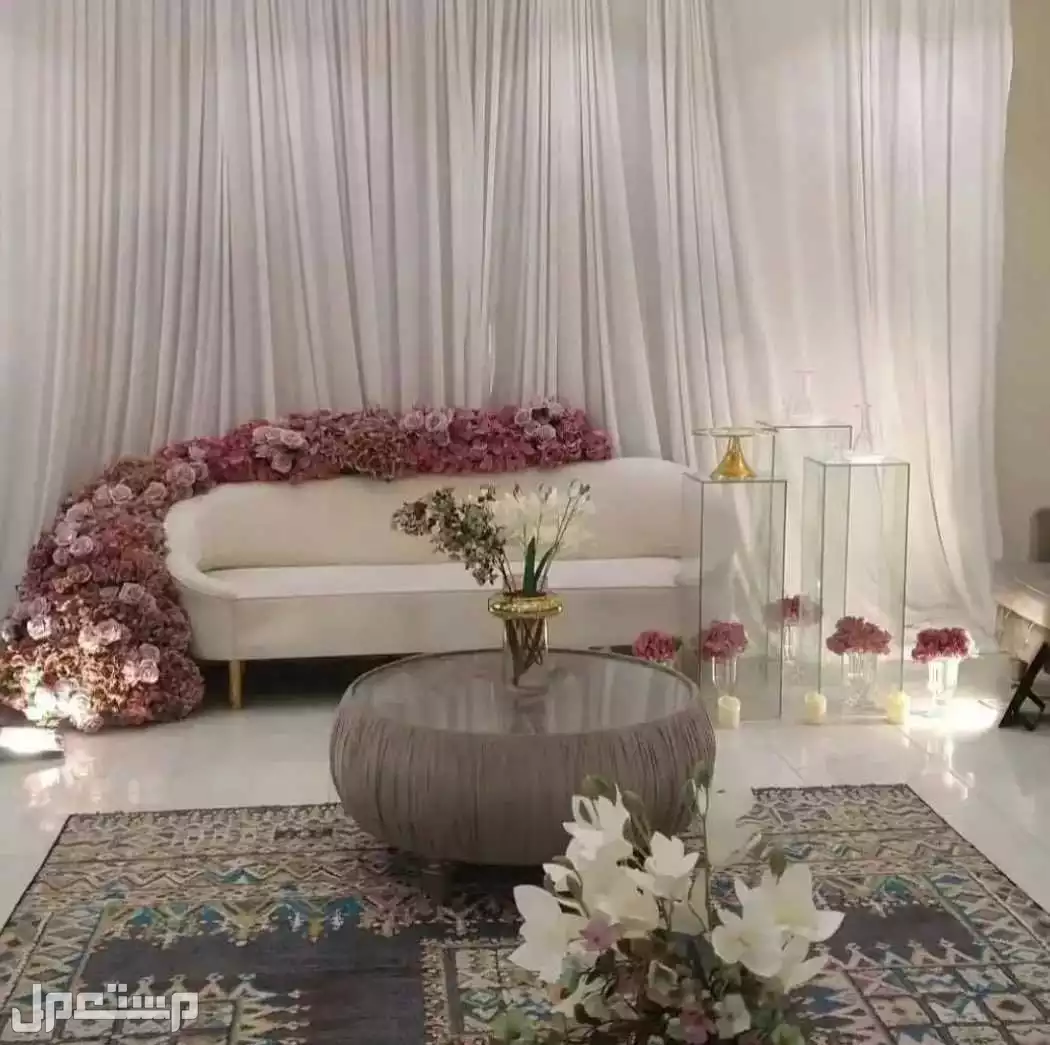 تجهيز مناسبات خاص عامه ميلاد تخرج افراح ملكه قاعات الأفراح عروسه زفاف كوشه كنب مداخل استقبال الرياض