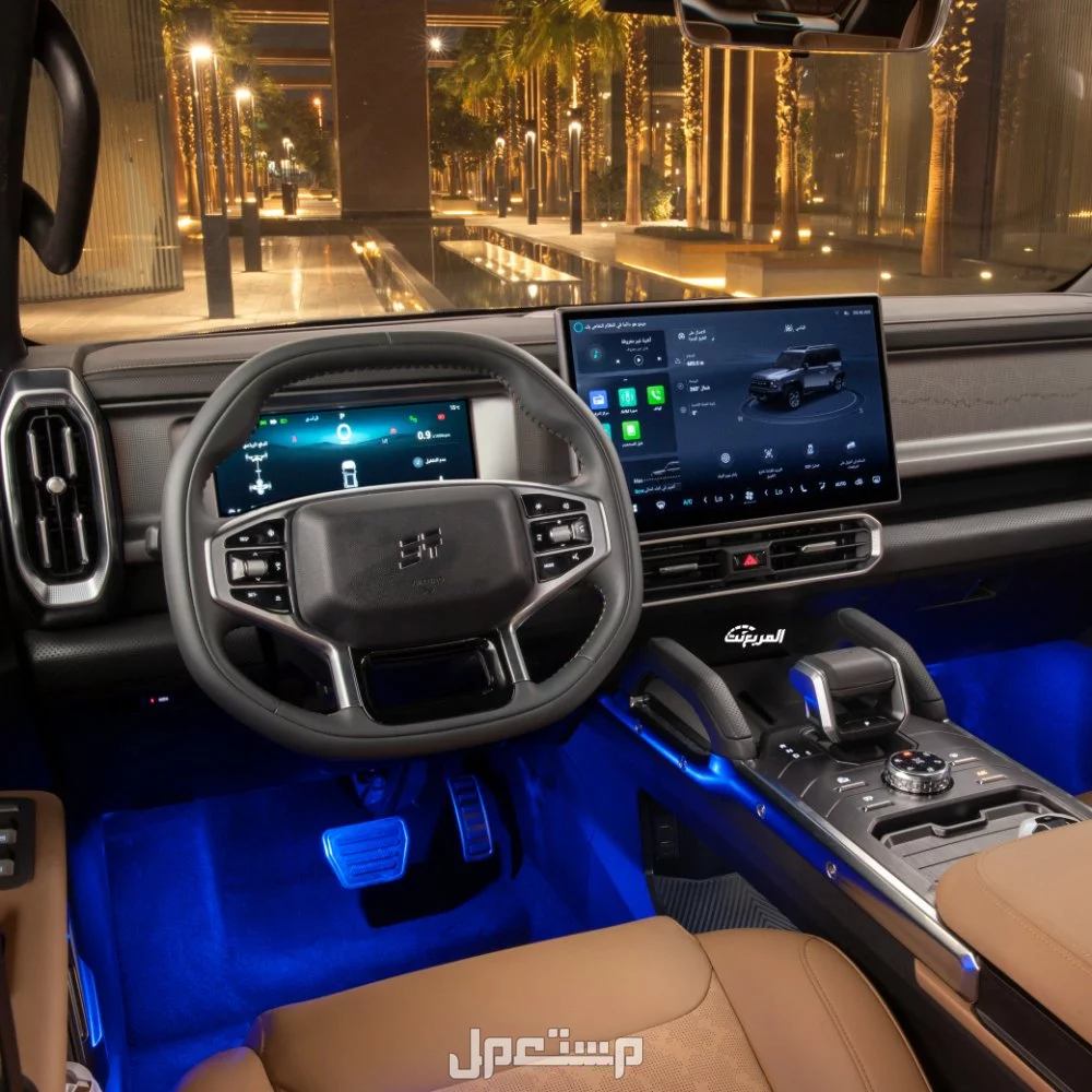 مقارنة شاملة بين هافال H9 2025 وجيتور T2 2025 في السعودية داخلية سيارة جيتور T2 2025