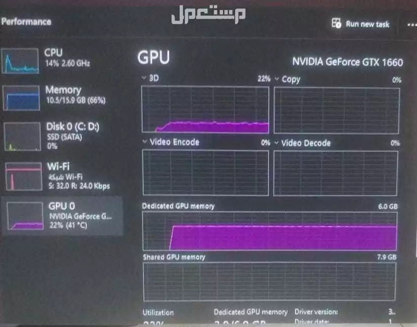 للبيع كمبيوتر من شركة Hp معالجه I7