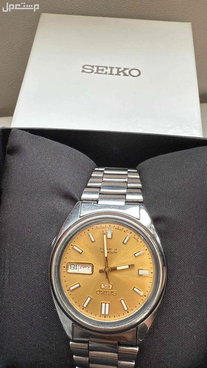 ساعة seiko 5 بالكرتون يابانية اصلية 🇯🇵 في الأحساء بسعر 499 ريال سعودي