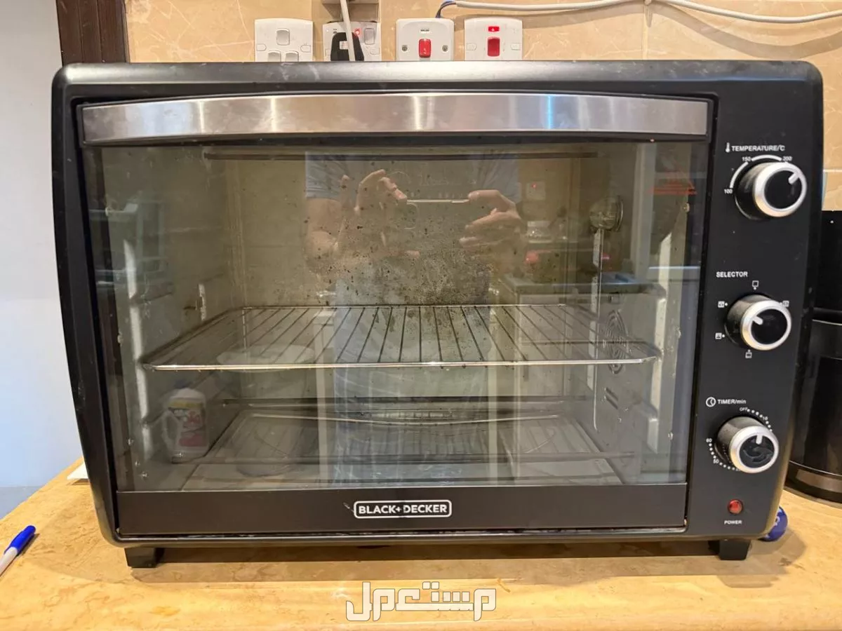 🔥 فرن كهربائي Black+Decker سعة كبيرة وتحكم دقيق – فقط 250 ريال!