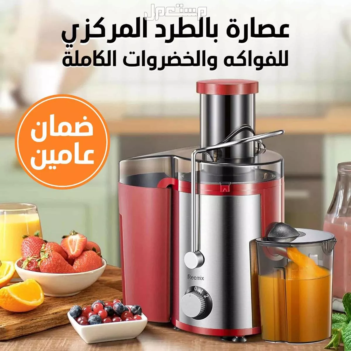 عصارة بالطرد المركزي للفواكه والخضروات الكاملة بضمان عامين في الرياض