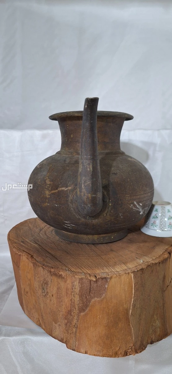 تحفة تراثية نادرة مصب وضوء اسلامي قديم من النحاس الثقيل