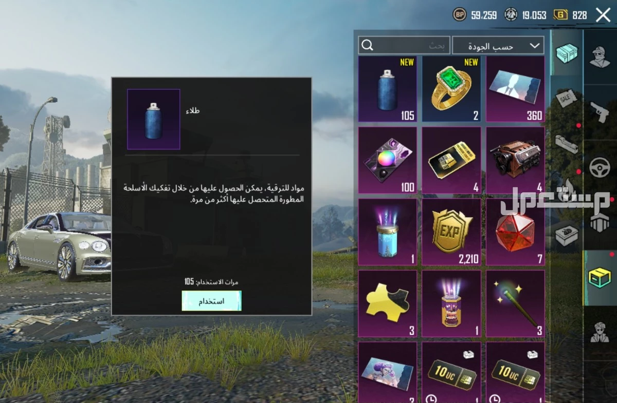 للبيع حساب ببجي اسلوب خورافي وسكنات كثيرة