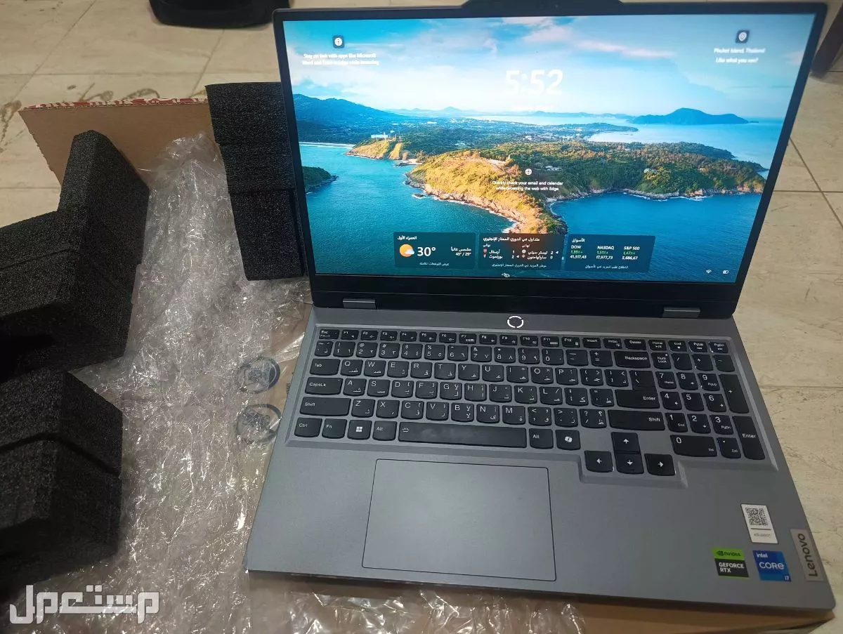 لابتوب لينوفو lenovo Gaming مستعمل بحالة جديده بدون خدش السعر 3990