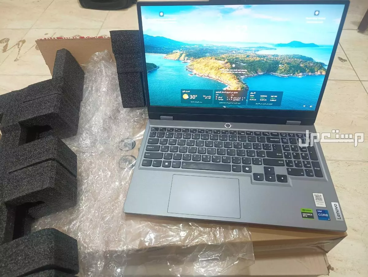 لابتوب لينوفو lenovo Gaming مستعمل بحالة جديده بدون خدش السعر 3990