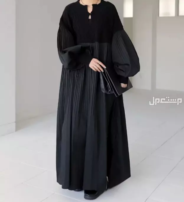 فستان أسود أنيق  في السعودية بسعر 187 ريال سعودي