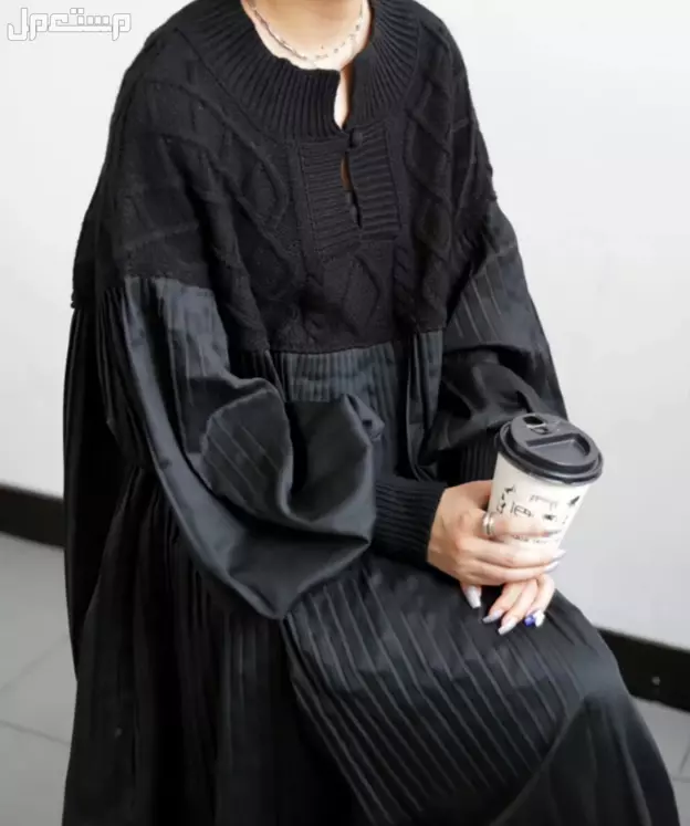 فستان أسود أنيق  في السعودية بسعر 187 ريال سعودي