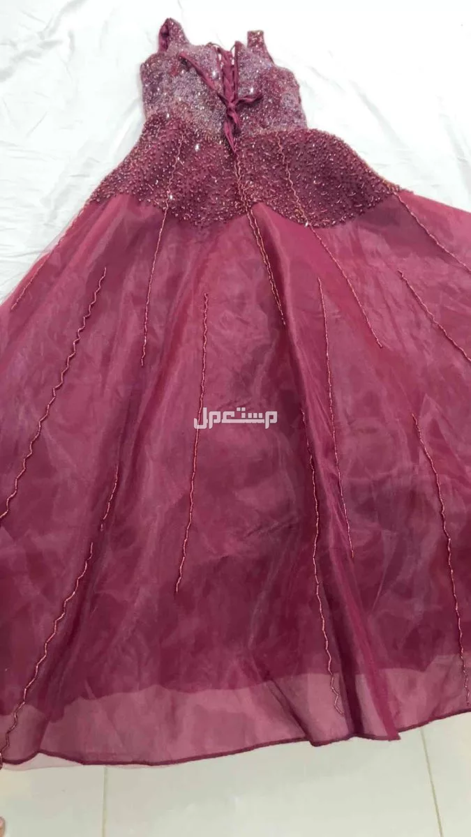فستان سهرة فخم عودي (برغندي) ب800