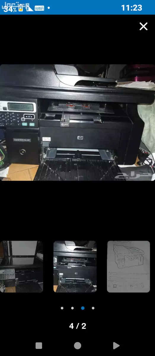 للبيع - طابعة HP LaserJet Pro M1217nfw مستعملة بالرياض 🔹