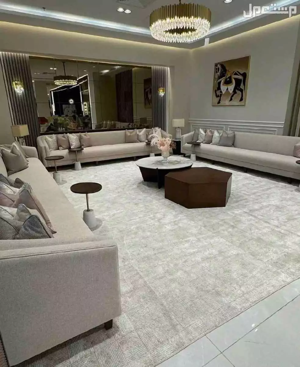 مجلس تفصيل حسب الطلب | خشب قوي | سفنج فاخر | تصميم أنيق في الرياض بسعر 280 ريال سعودي