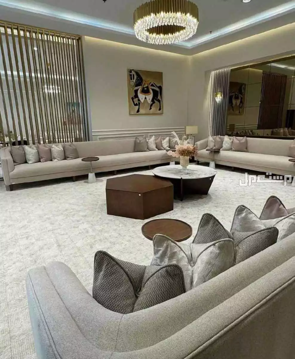 مجلس تفصيل حسب الطلب | خشب قوي | سفنج فاخر | تصميم أنيق في الرياض بسعر 280 ريال سعودي