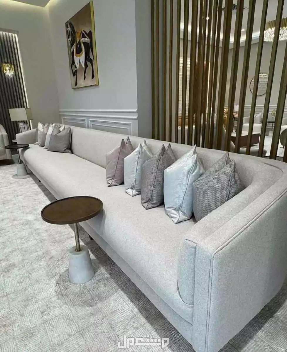 مجلس تفصيل حسب الطلب | خشب قوي | سفنج فاخر | تصميم أنيق في الرياض بسعر 280 ريال سعودي