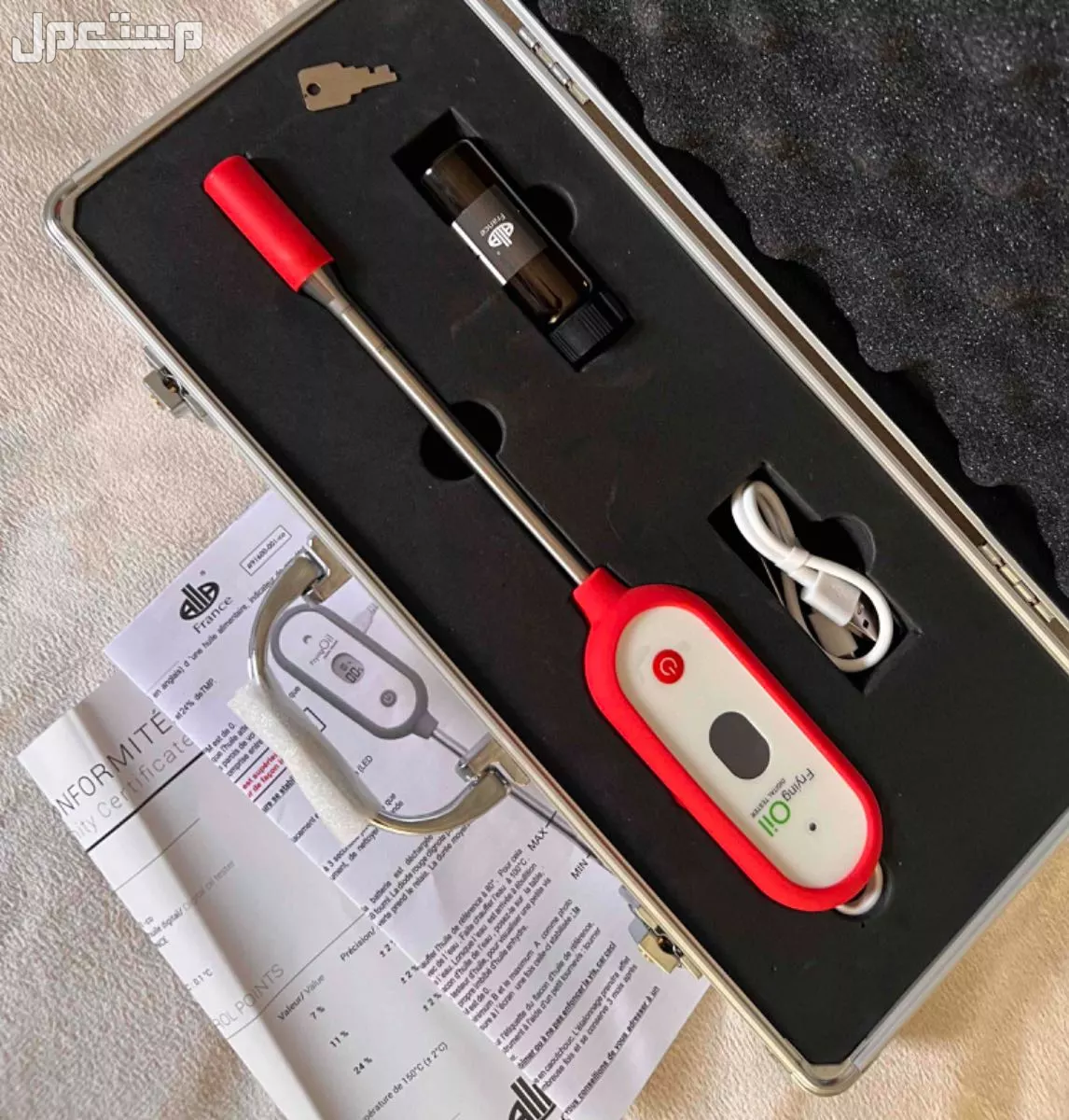 جهاز قياس الزيت للبيع نظيف ومااستخدم جايبينه عشان البلديه