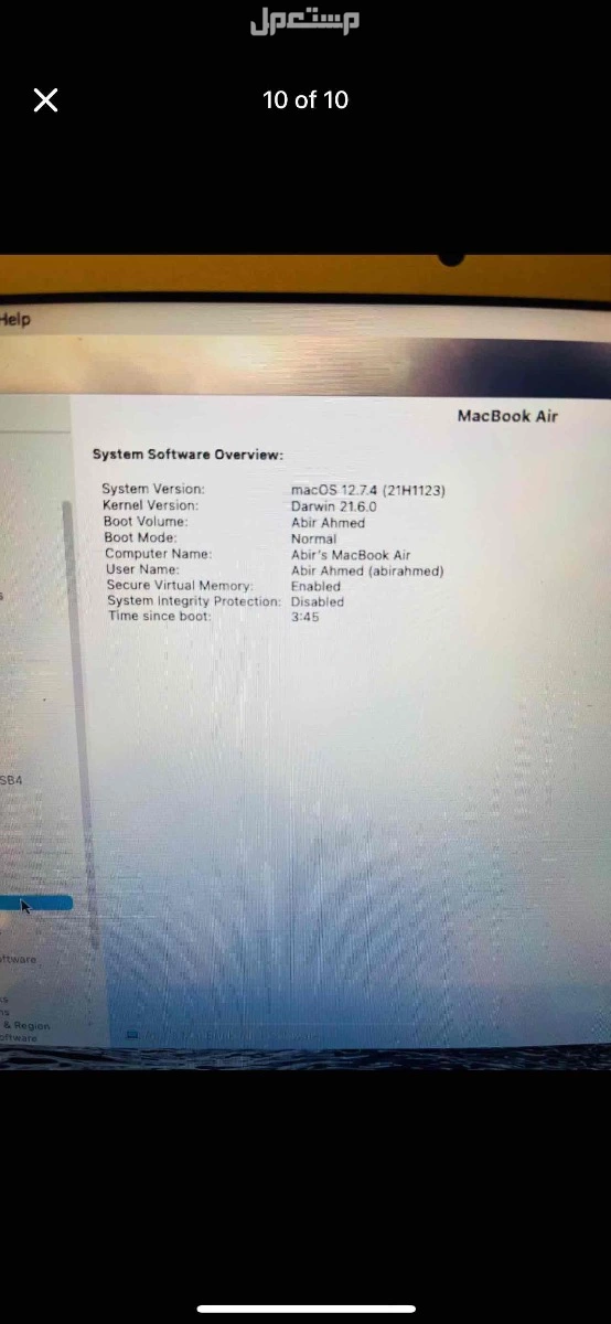 for sell macbook air (13-inch,2017) in jubail urgent need mony thats why sell it