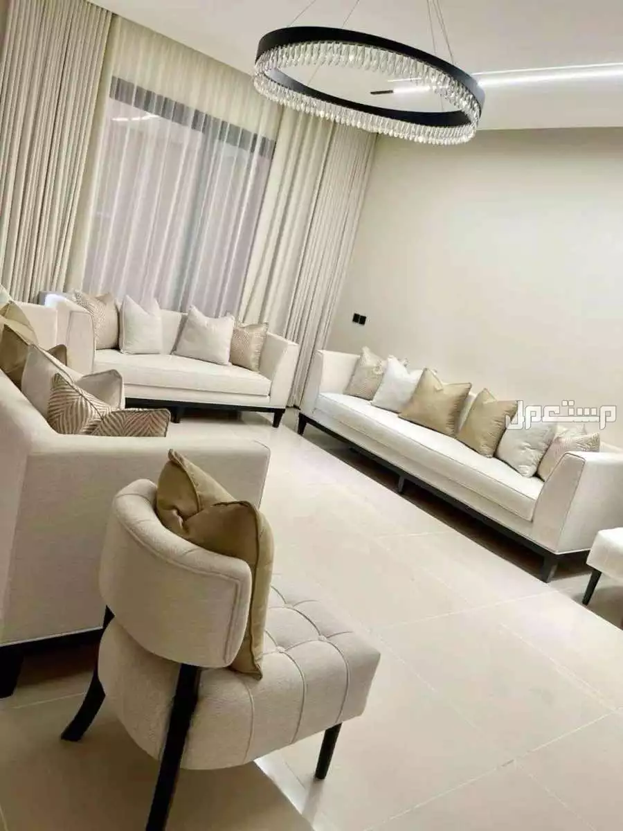 كنب تفصيل فاخر ومريح – سفنج رقم 1، تصميم أنيق وخشب متين