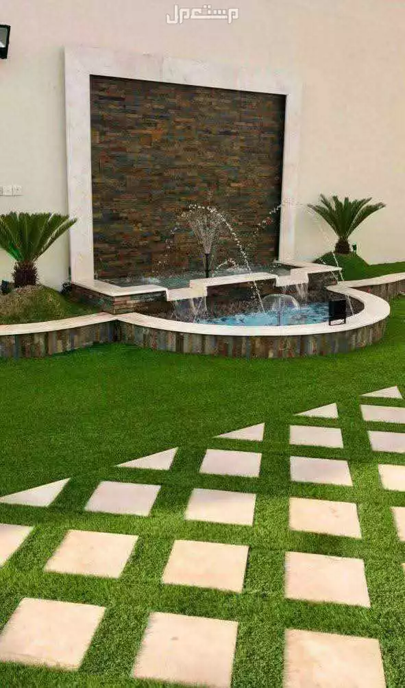 شلالات ونوفير ونباتات والاشجار وجلسات