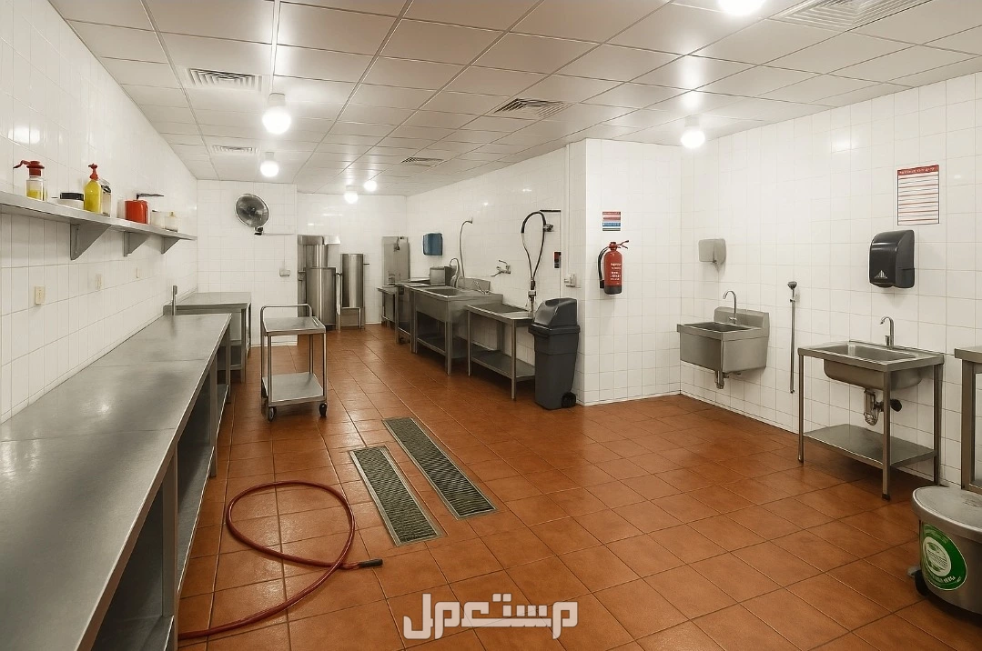 مطبخ مركزي - معمل تجهيز متكامل مع المعدات وكامل التجهيزات