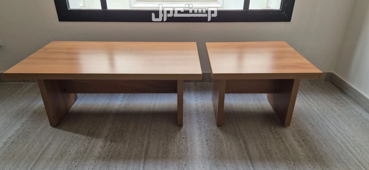 طاولة قهوه + طاولة زاويه بحالة جديده