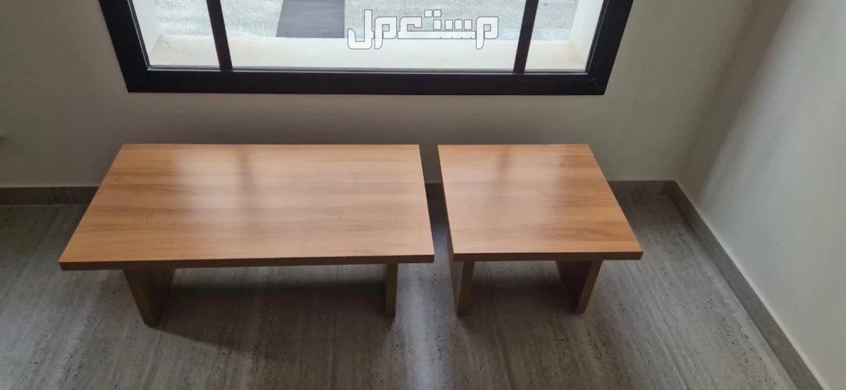 طاولة قهوه + طاولة زاويه بحالة جديده