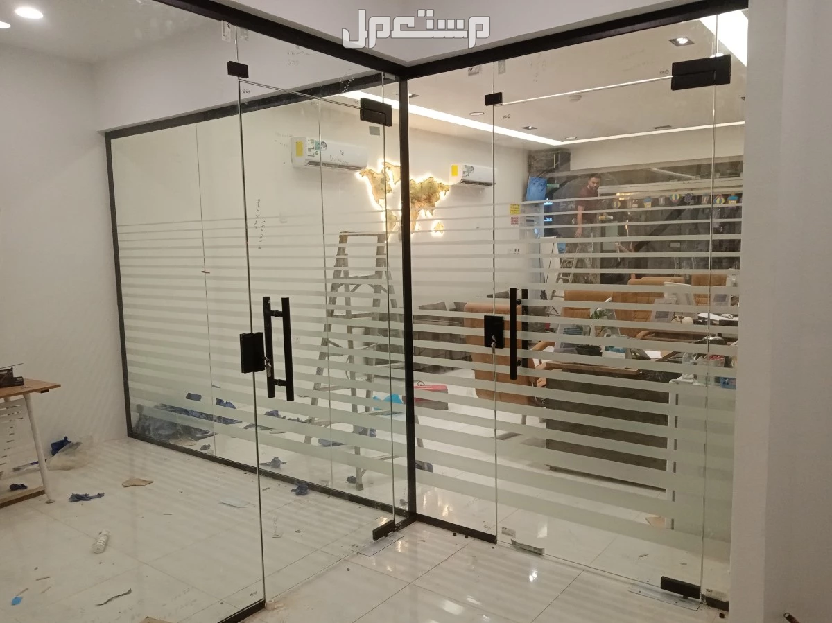 زجاج سكريت جيزان بلكونات مكاتب استركشر جازان