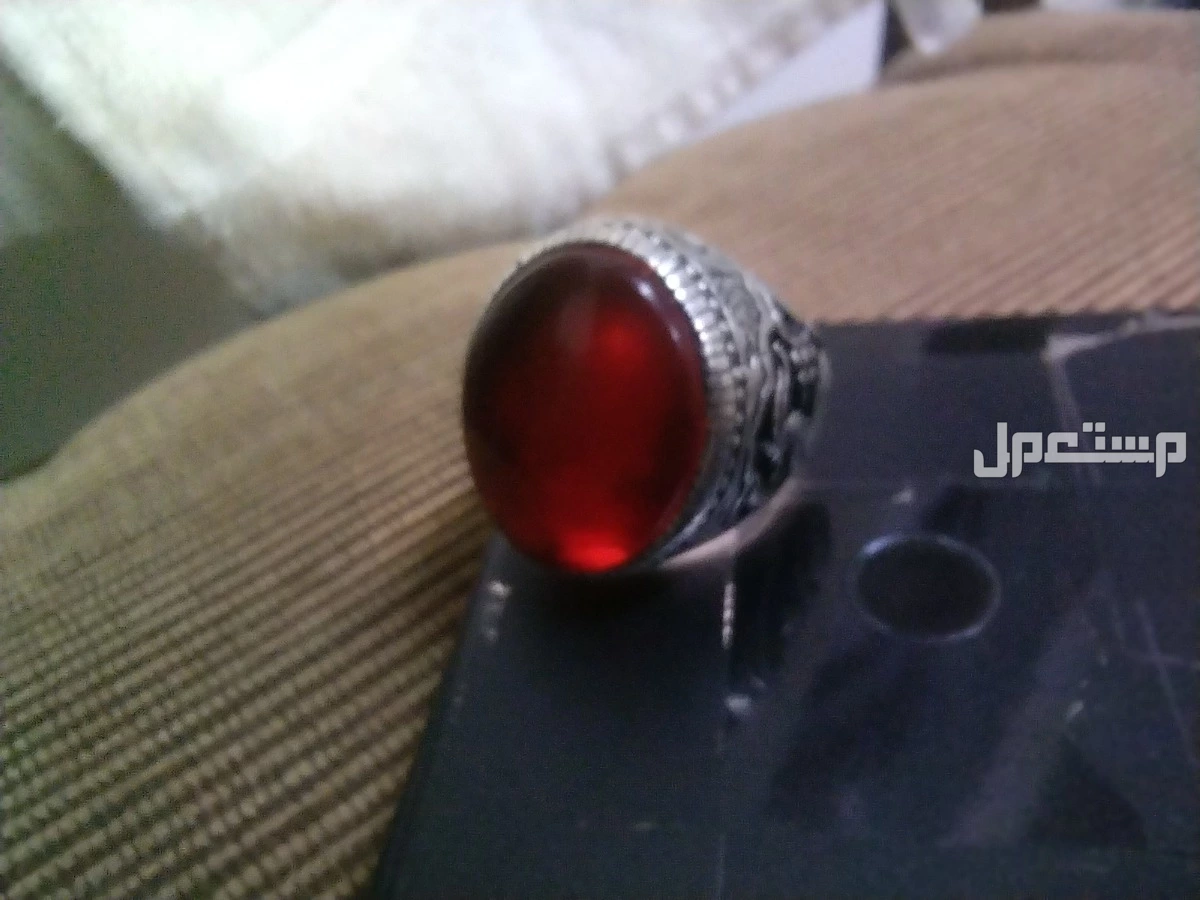 خاتم فضه 925عقيق 🍒 يماني مشروط في رماح بسعر 350 ريال سعودي