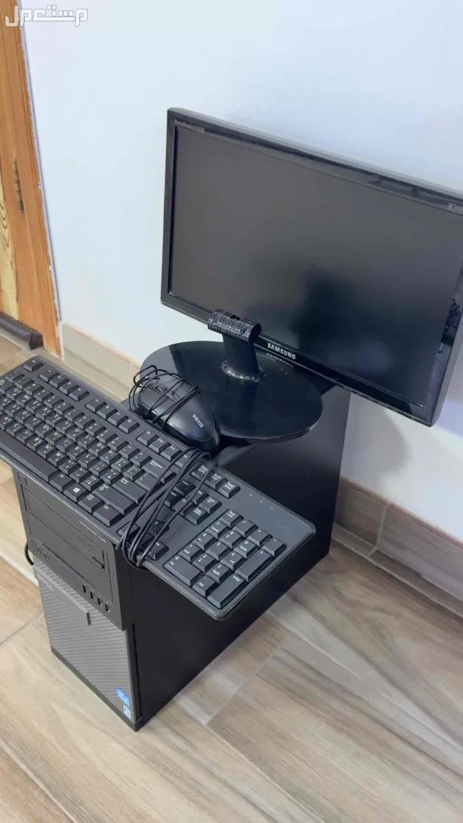 كمبيوتر مكتبي بجميع ملحقاته للبيع فرصة  لا تفوتك