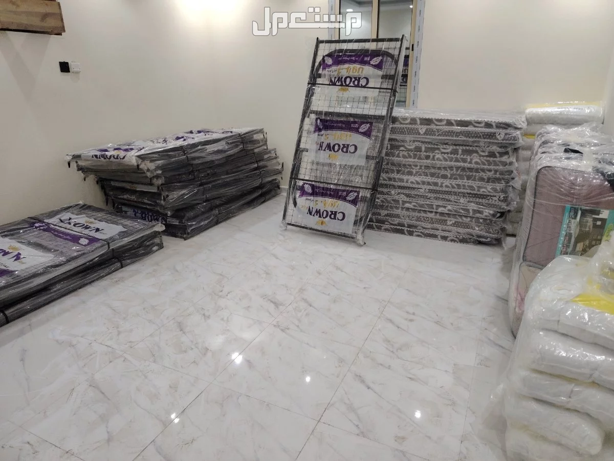 سرير حديد مرتبه مخده لحاف دولاب  تجهيز سكن عمال